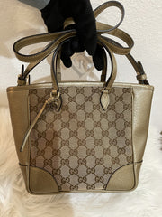 Gucci Bree Crossbody/Satchel Canvas Bag